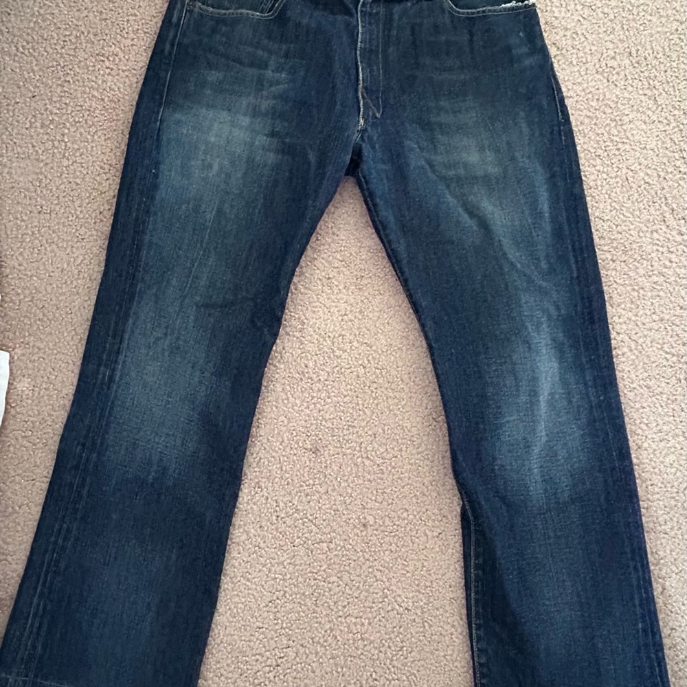 Ralph Lauren Men's “Colton” 36x32 Bootcut Blue Jeans
